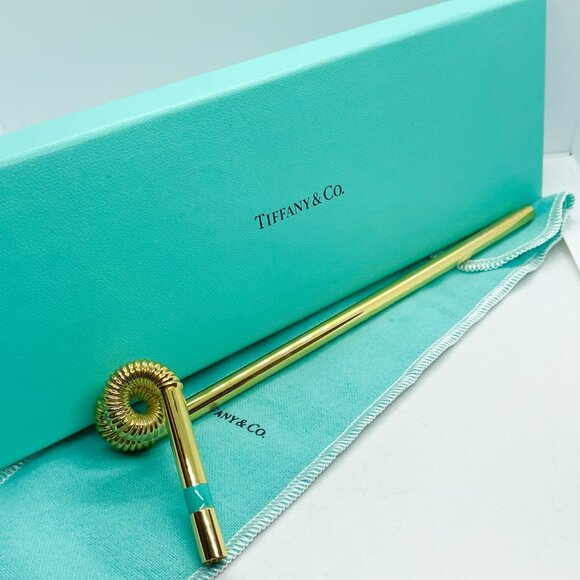 Tiffany & Co. Gold Vermeil Sterling Silver Crazy Straw - Unused w/ Packaging - Picture 3 of 5